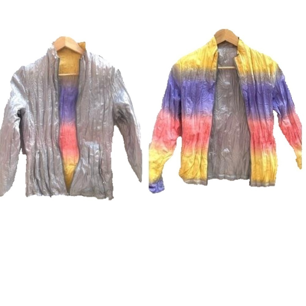 FILA Golf Italy rare reversible jacket rainbow silver zipper